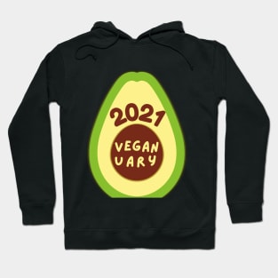 Veganuary avocado Hoodie